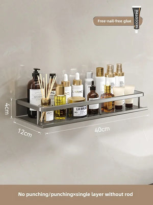 No-Drill Wall-Mounted Bathroom Shelf – alternate view