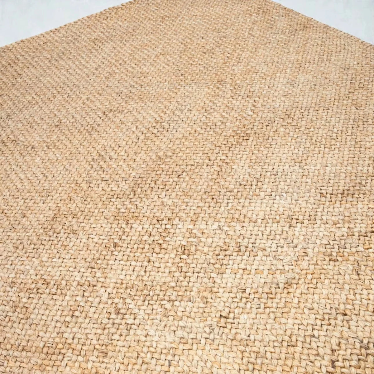 Handwoven Low-Pile Jute Area Rug