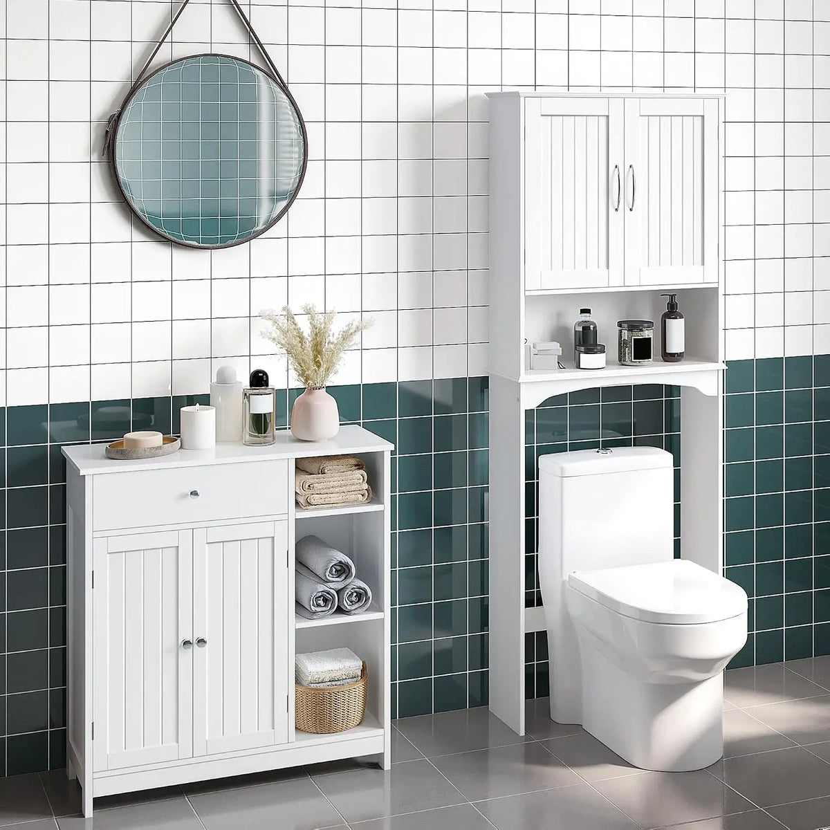 Freestanding Bathroom Cabinet with Drawer – alternate view