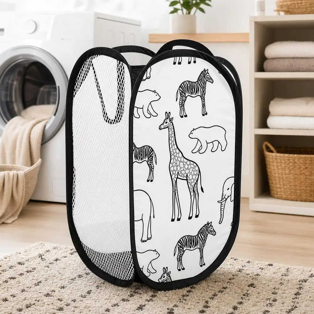 Collapsible Laundry Hamper and Storage Basket – alternate view