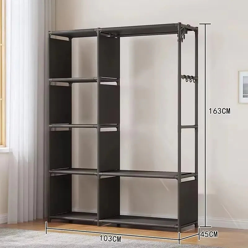 Multi-Tier Clothes and Quilt Storage Rack