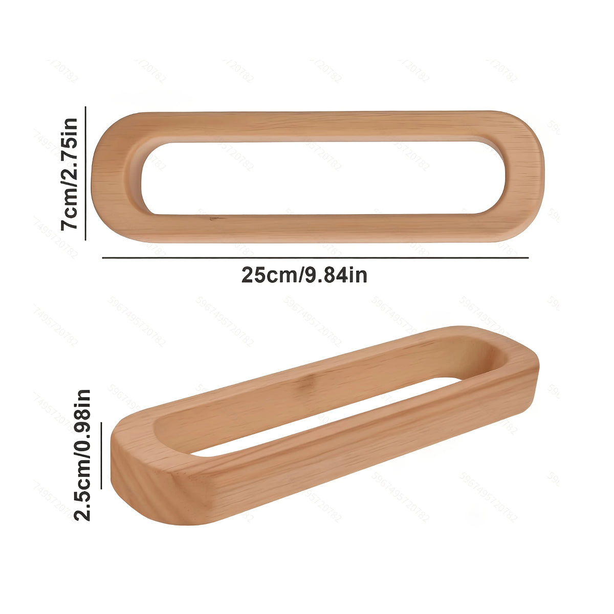 Wall-Mounted Wooden Towel Rack with Shelf – alternate view