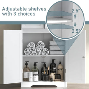 67-Inch Freestanding Bathroom Storage Cabinet – alternate view