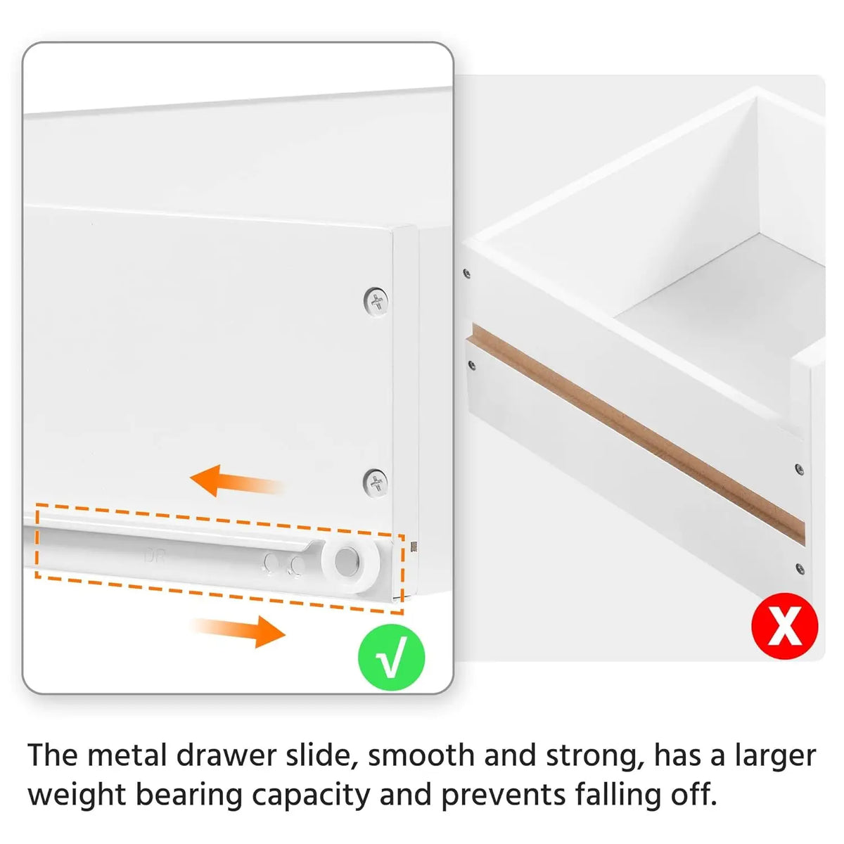 Freestanding Bathroom Cabinet with Drawer – alternate view