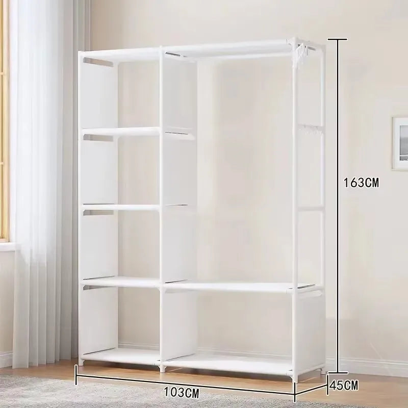 Multi-Tier Clothes and Quilt Storage Rack