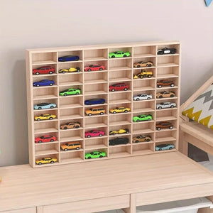 Solid Wood Multi-Compartment Storage Organizer