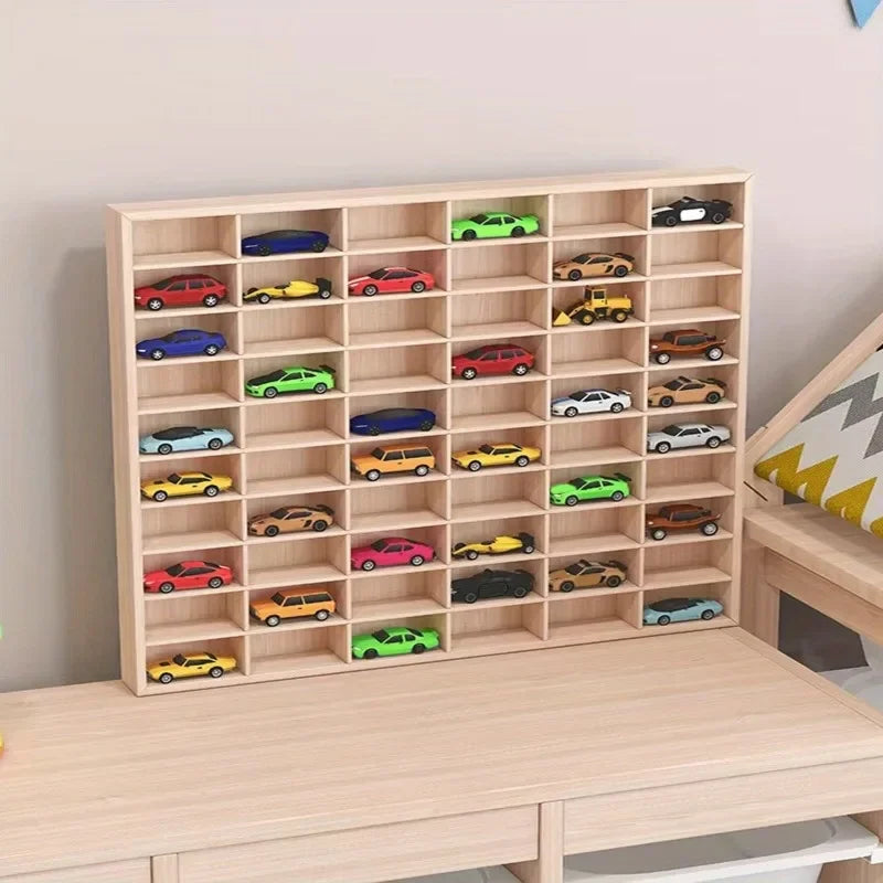 Solid Wood Multi-Compartment Storage Organizer