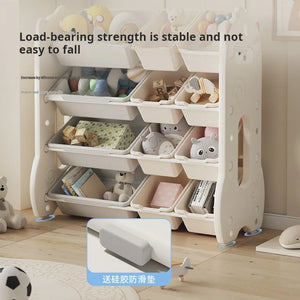 Multi-Tier Children's Toy and Book Storage Organizer