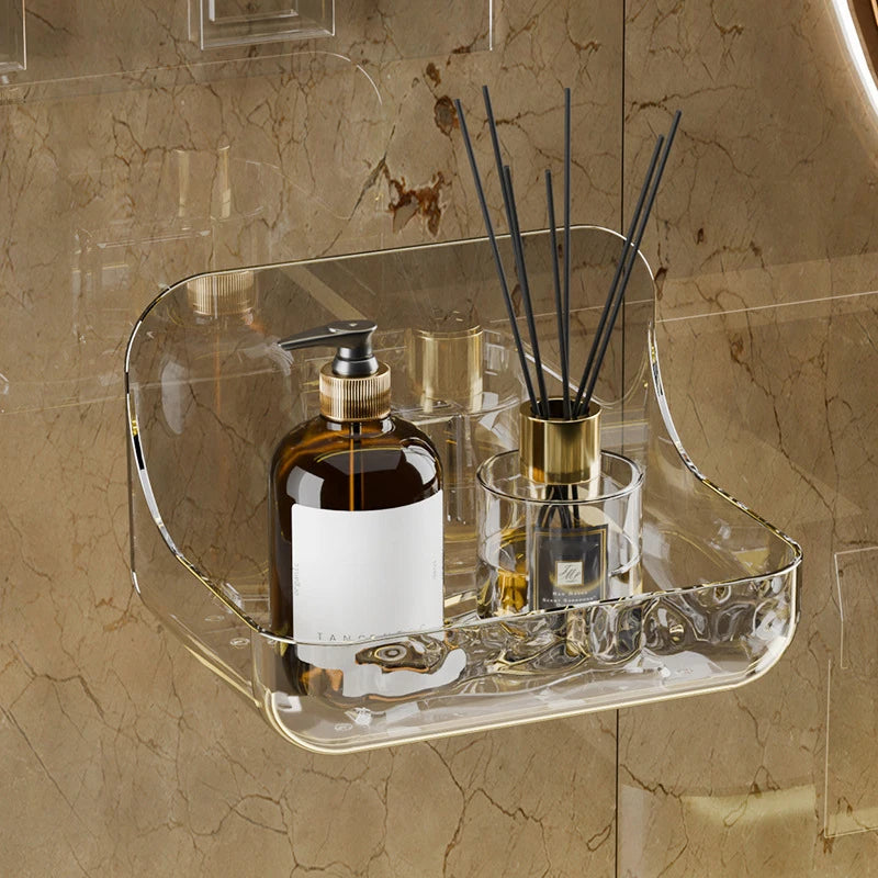 No-Drill Acrylic Shower Storage Shelf – alternate view