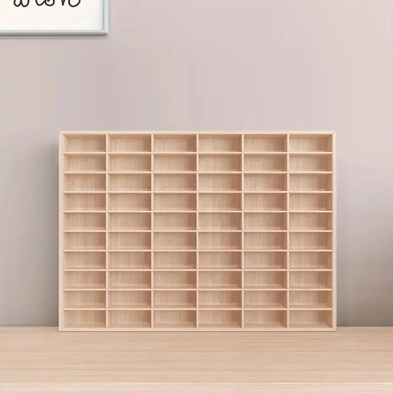 Solid Wood Multi-Compartment Storage Organizer
