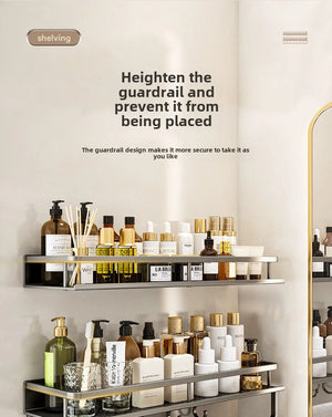 No-Drill Wall-Mounted Bathroom Shelf – alternate view