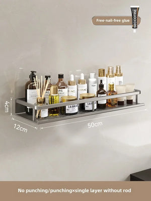 No-Drill Wall-Mounted Bathroom Shelf – alternate view