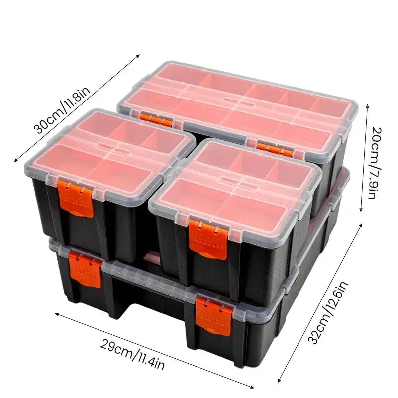 Large-Capacity Multi-Compartment Tool Box