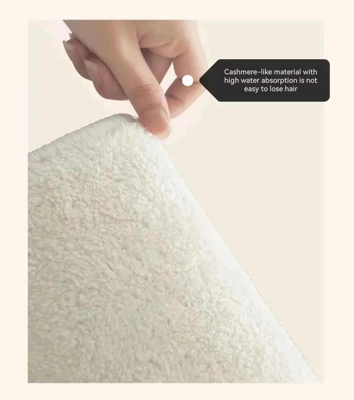 Absorbent Non-Slip Bathroom Floor Mat – red ellipse