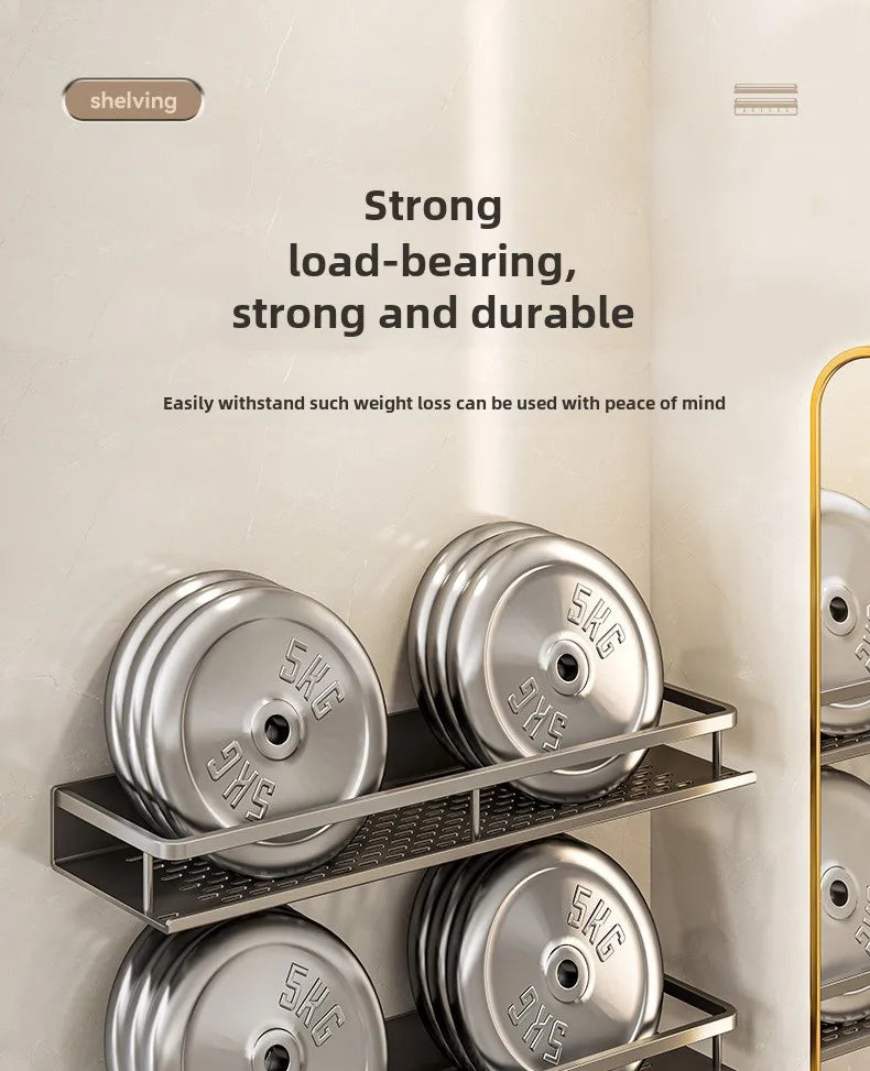 No-Drill Wall-Mounted Bathroom Shelf – alternate view