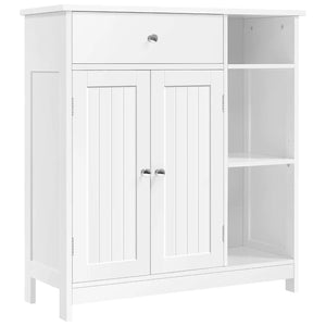 Freestanding Bathroom Cabinet with Drawer – White
