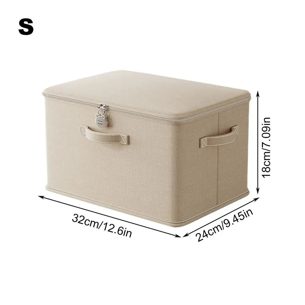 Stackable Locking Storage Container with Handle
