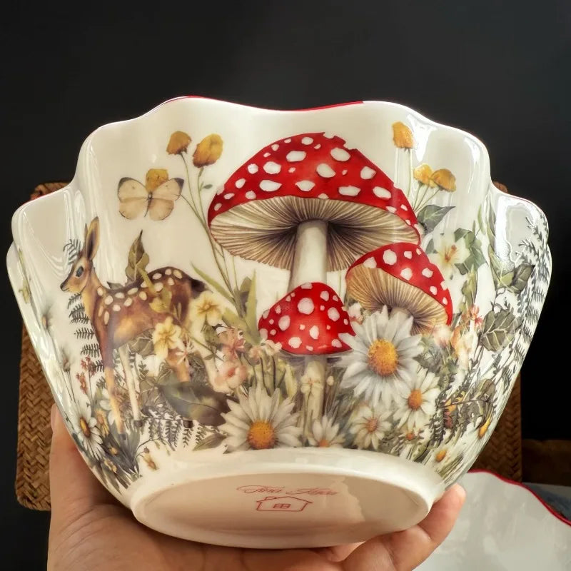 Christmas Ceramic Dinnerware Oval Serving Platter