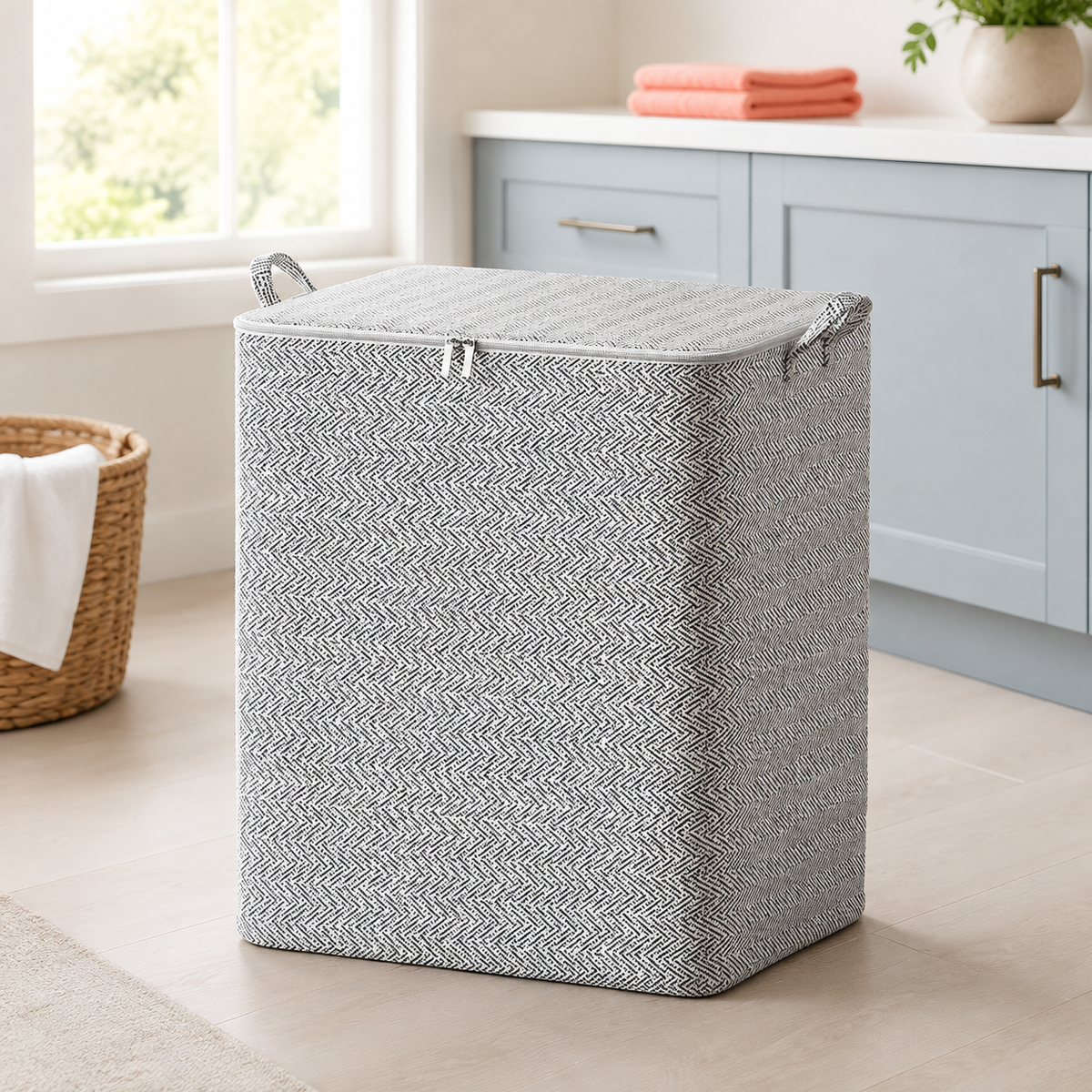 Large Lidded Duvet and Blanket Storage Bag – 30L 35*25*20cm