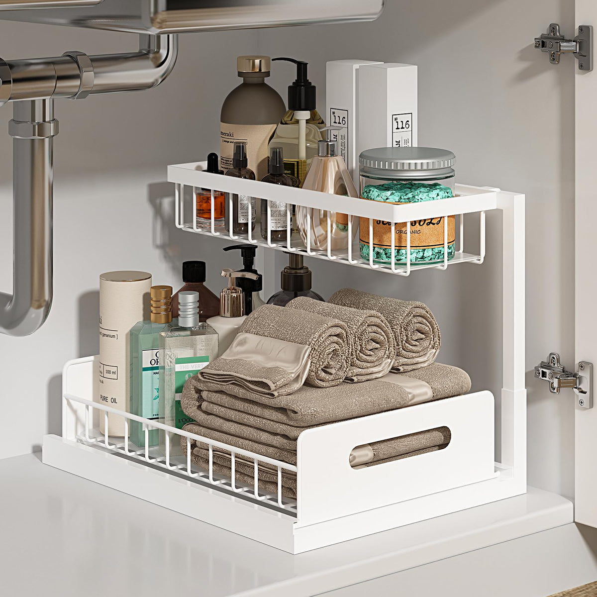 2-Tier Pull-Out Under-Sink Organizer – alternate view